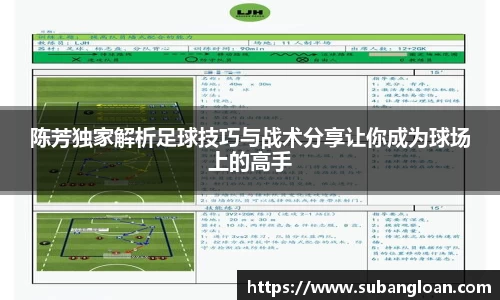 陈芳独家解析足球技巧与战术分享让你成为球场上的高手